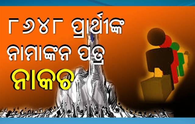 ପଞ୍ଚାୟତ ନିର୍ବାଚନରେ ୨ଲକ୍ଷ ୨୦ ହଜାର ୪୧୪ ପ୍ରାର୍ଥୀ ଯୋଗ୍ୟ ଘୋଷିତ, ୮୬୪୮ ନାମାଙ୍କନ ନାକଚ୍‌